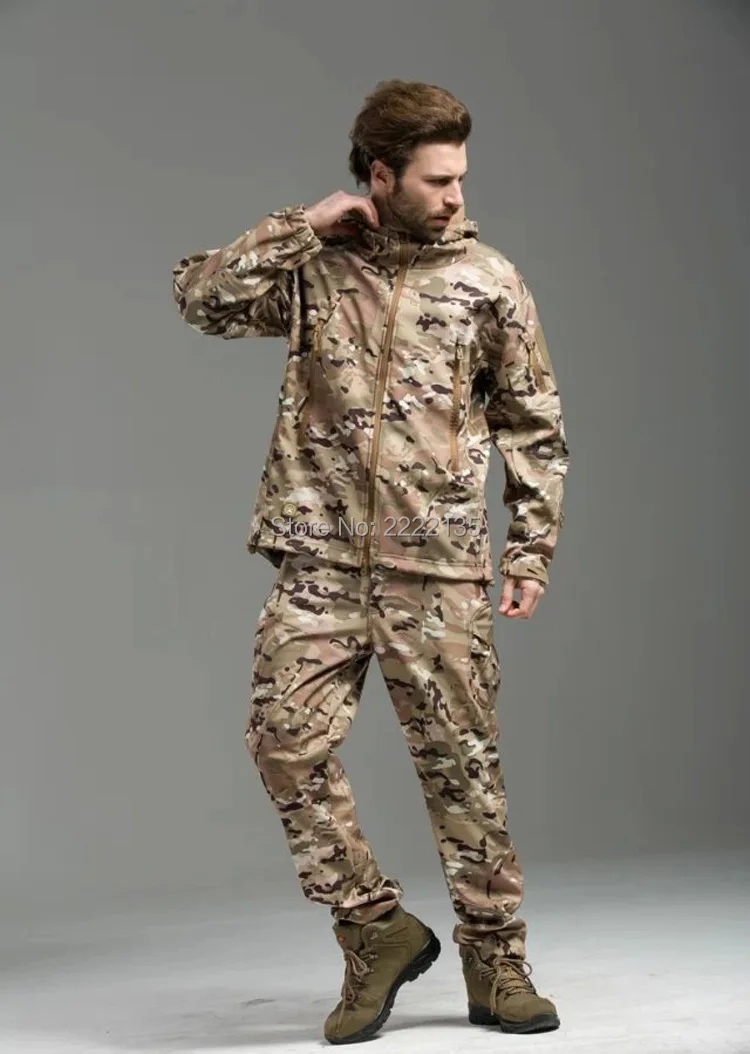 fleece camouflage jacket