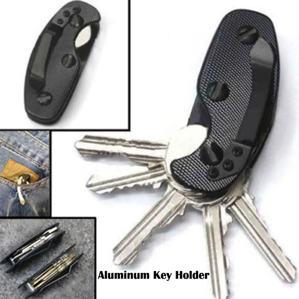 

Key Holder Aluminum Alloy Camping Folder Creative Hiking Keychain Keys Clip Multi-Function Keyring Portable