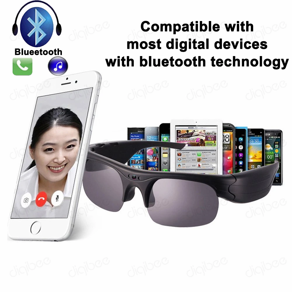 Многофункциональные очки GSM сотовый телефон Стерео Bluetooth 4,1 Гарнитура солнцезащитные очки камера видео Диктофон G5 умные очки