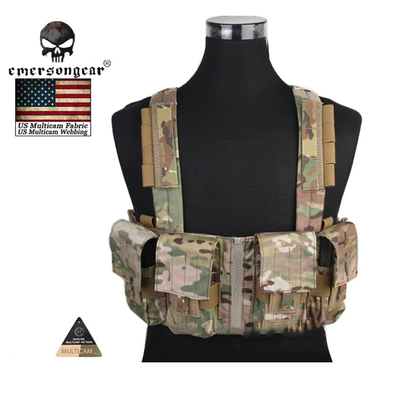 EMERSONgear Chest Rig Multicam Vest Airsoft Painball Military Army Combat Gear EM2978 MC/AOR1/AOR2/