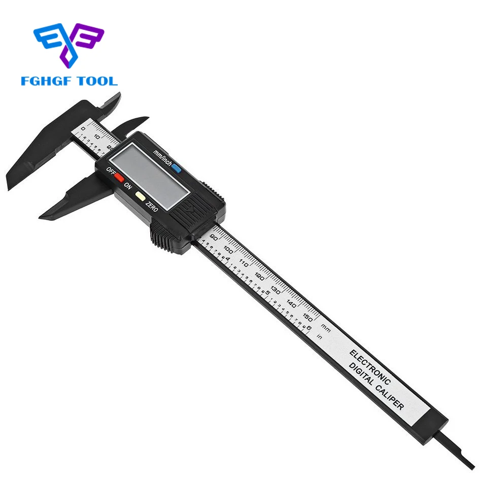 FGHGF 150mm 6inch Caliper Digital Calipers Scale Ruler Measuring Tools Digital Depth pachometer