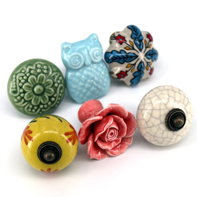 1х керамическая ручка выдвижного ящика, ручка для двери шкафа ...