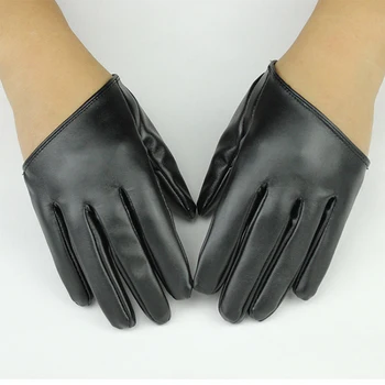 

PU leather half palm gloves dance hip-hop gloves stage performance props gloves