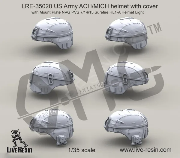[Набор моделей в масштабе] реальная Смола LRE 35020 1/35 армия США ACH/MICH Шлем с