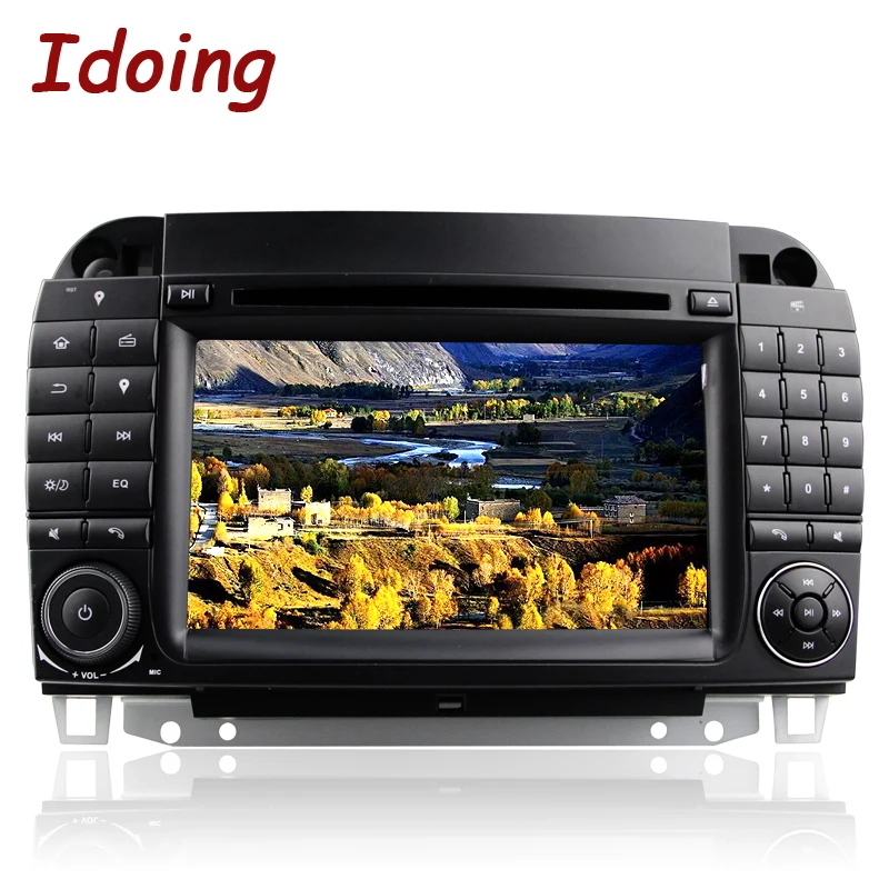 Top Idoing 2 Din Car Radio GPS Android 7.1 Steering Wheel For MercedesBenz CL55 600 DVD Multimedia Video Player Navigation WIFI TV 1