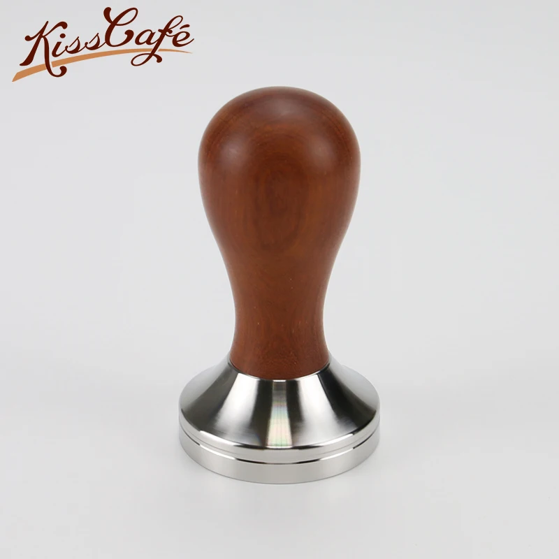 41/49/51/53/57.5/58/58.35mm Red Sandalwood Tamper Coffee Powder Hammer with 304 Stainless Steel Base Coffee Accessories 41/49/51/53/57.5/58/58.35mm Red Sandalwood Tamper Coffee Powder Hammer with 304 Stainless Steel Base Coffee Accessories