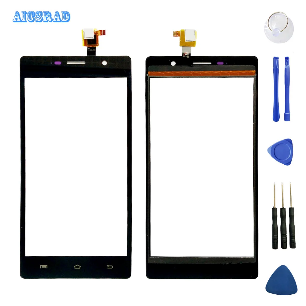 

AICSRAD 100% original For Primux Omega 5 Touch Panel Touch Screen Digitizer Sensor Replacement Omega5 Mobile Phone +Adhesive