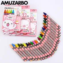 8 12 24 классический цвет нетоксичный hameless crayon Шелковый Гладкий для смываемых рисунков лучший подарок набор для детей школьные принадлежности