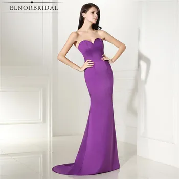 

Cheap Purple Evening Dresses Mermaid 2020 Sweetheart Robe De Soiree Special Occasion Prom Party Dress Formal Women Gowns