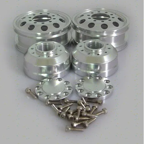 Заготовка Обработанные Сплава Переднее Колесо для Tamiya 1/14 Масштаб Полу Грузовика