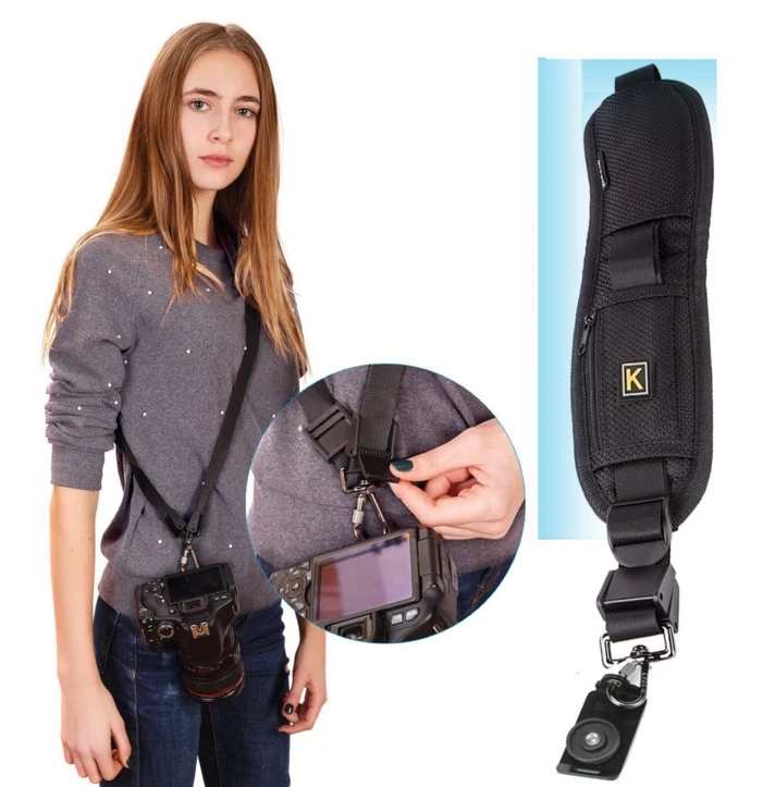 

Multifunction Single Shoulder Sling Belt Strap for DSLR Digital SLR Camera Quick Rapid Adjustment for Camera Fastening Strap