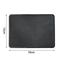 1X Автомобильный интерьерный липкий силиконовый 18x13 см Противоскользящий коврик для приборной панели нескользящий коврик для телефона монета держатель для солнцезащитных очков