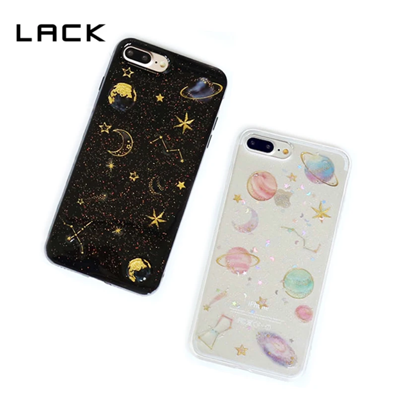 

LACK Airship Stars Phone Cases For iPhone 6 6S Plus Soft TPU Case Bling Glitter Universe Series Cover For iphone6 Fundas Coque