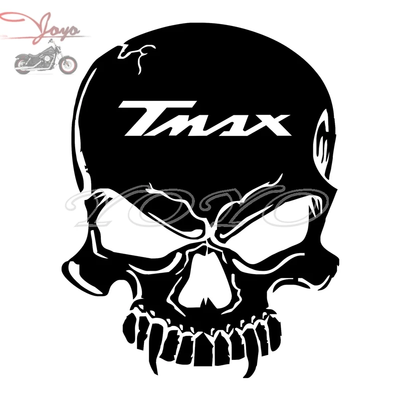 

Free shipping TMAX logo skull adhesive sticker decal fairing stickers for T-MAX TMAX 500 530 XP500 XP530