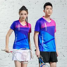 Женский/мужской костюм: футболка для бадминтона+ шорты, Мужская теннисная рубашка, женская футболка для пинг-понга, быстросохнущая футболка для тенниса, комплект одежды для поезда