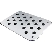 Aluminum Universal Carpet Mats Pedal Foot Rest Pad For Cadillac Subaru Forester XV BMW F30 F10 X1 Benz AMG Porsche Audi MINI KIA