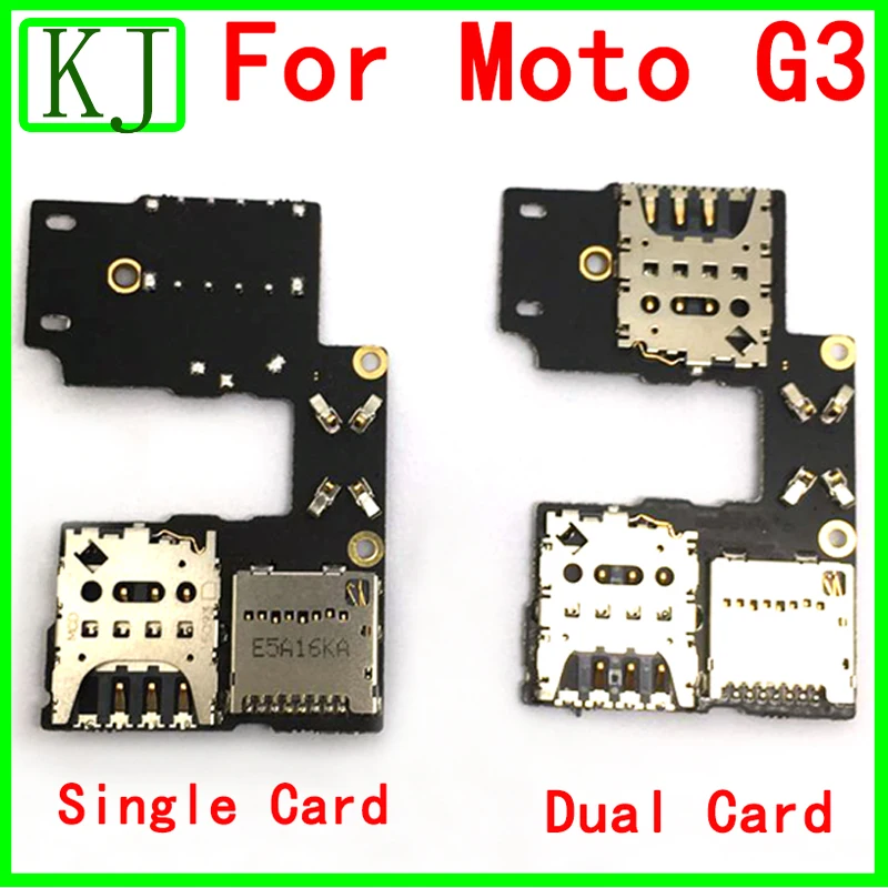 

New For Moto G3 Sim Card Tray Flex For MOTOROLA 3rd XT1541 XT1540 Sim Holder Micro SD Memory Socket Slot Single Dual