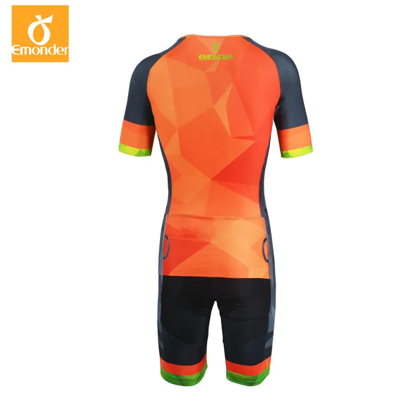 EMONDER حار الصيف الرجال بذلة الترياتلون الرياضية الدراجات Skinsuit عالية الجودة برو فريق الملابس الرياضية 2019