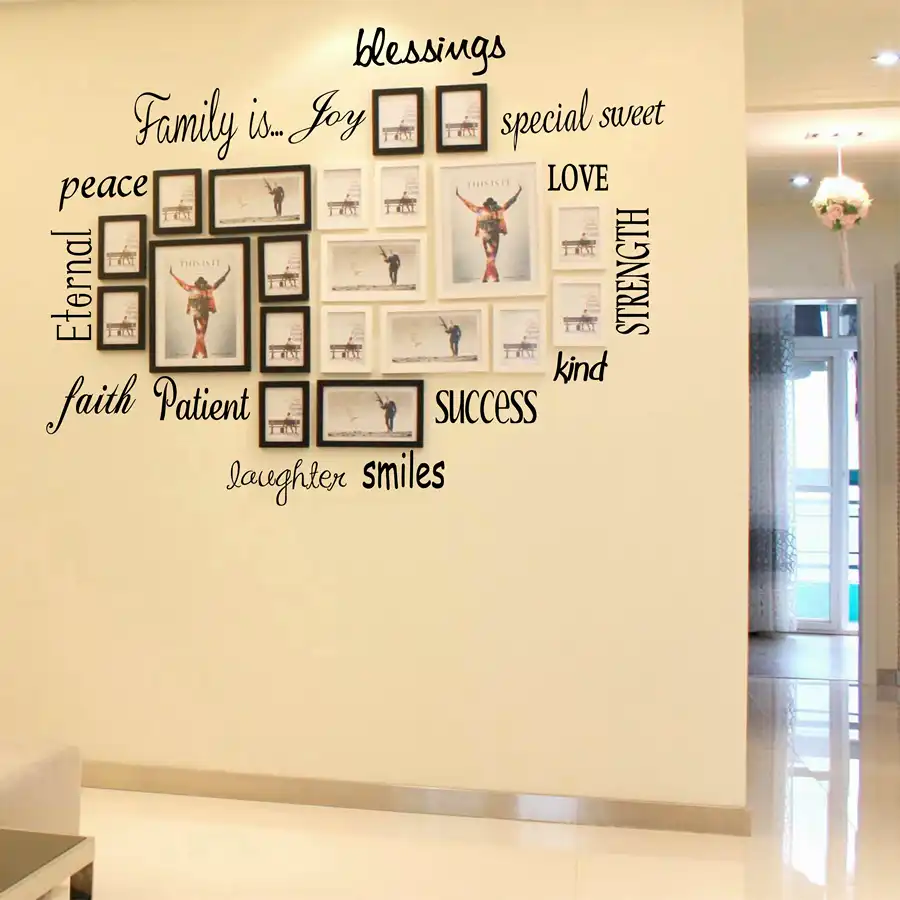 La Familia Es Bendicion Paz 16 Letras Palabras Vinilo Pared