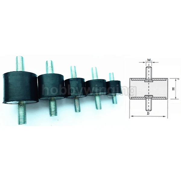 4 шт. M12 серия VV тип двойной наружной резьбой резиновый амортизатор резиновый виброизолятор