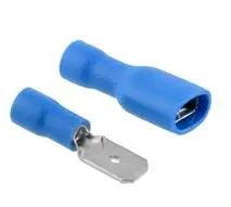 

100X Blue Insulated Electrical Wire Cable Terminal Crimp Assorted Connector Spade Kit Set