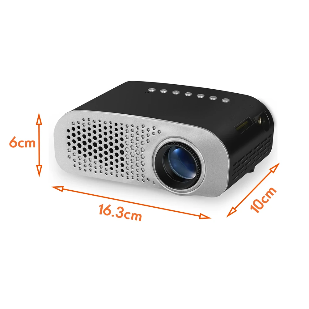 LED Projector Digital Projector Home Beamer for Kids 1920*1080P HD Mini Projector Support SD HDMI USB