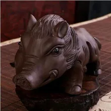 Фиолетовая глина yixing wild pig tea pets Высокое качество Элегантные различные формы красивый подарок чайные питомцы