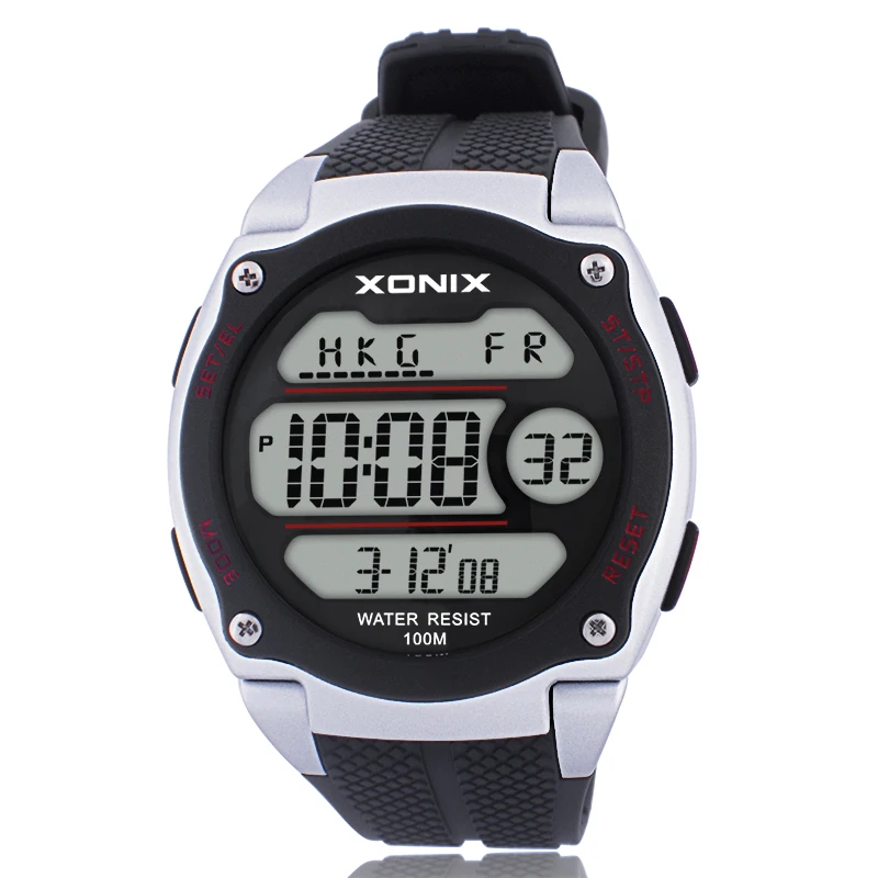 XONIX Sport brand luxury mens watches Noctilucent multifunction fashion sport watch , Worldtime Multiple Time Zone digital reloj XONIX Sport brand luxury mens watches Noctilucent multifunction fashion sport watch , Worldtime Multiple Time Zone digital reloj