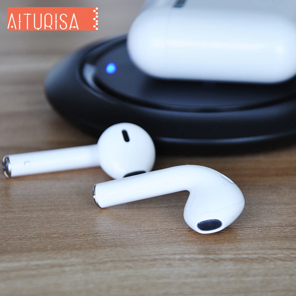 

i60 tws Bluetooth Headphones Wireless Earphone With Mic Fast Pairing HD Stereo Noise Canceling Earbud With Wireless Charging Pad