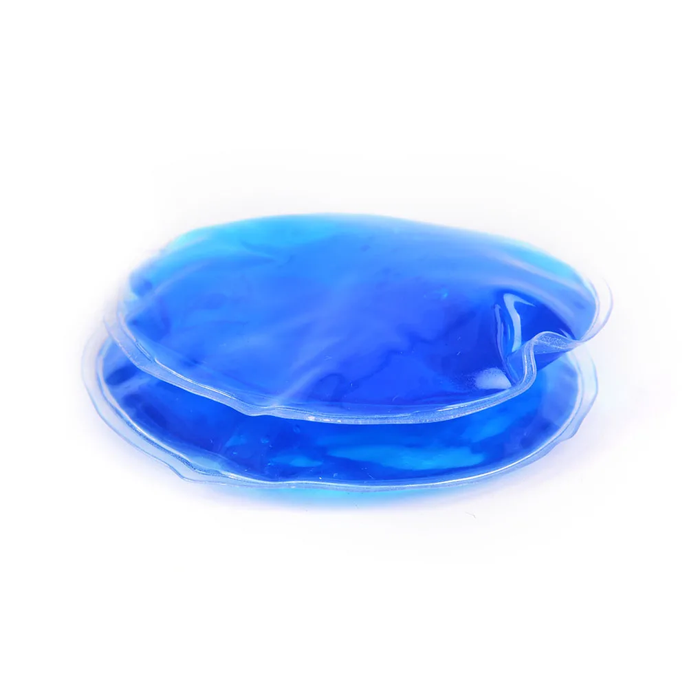 1 Pz Dia 7 cm Figura Rotonda Riutilizzabile Ice Cold Gel Impacco Caldo Terapia Microwaveable Dolore di Calore Naso/Clip orecchio