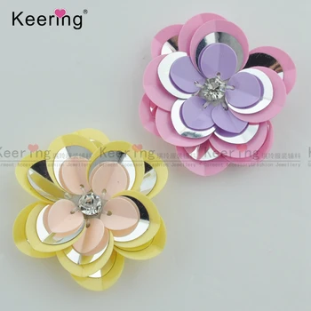 

Fancy Handmade 4.3 CM Flower Sequin Patches WPHB-012