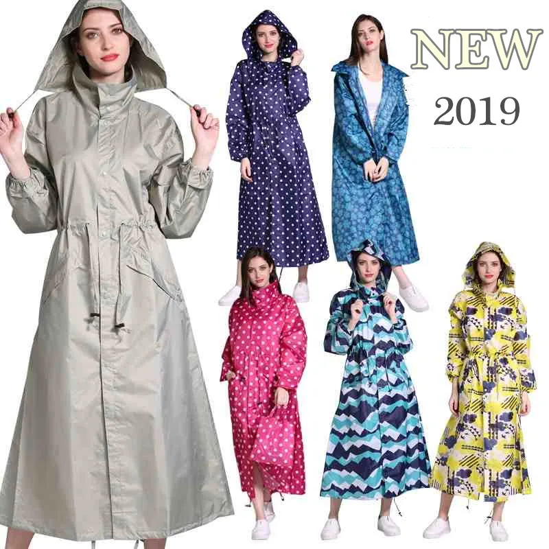 

ATIAMYTLE Lovers' raincoat Fashion Ladies Rain Coat Breathable Ladies Long Raincoats Portable Water-Repellent rainwear Women