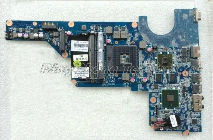 ^Cheap HOLYTIME laptop Motherboard For hp G4 G6 G7 636371-001 DA0R12MB6E0 for intel cpu with HM55 6470/512M Non-integrated graphic card