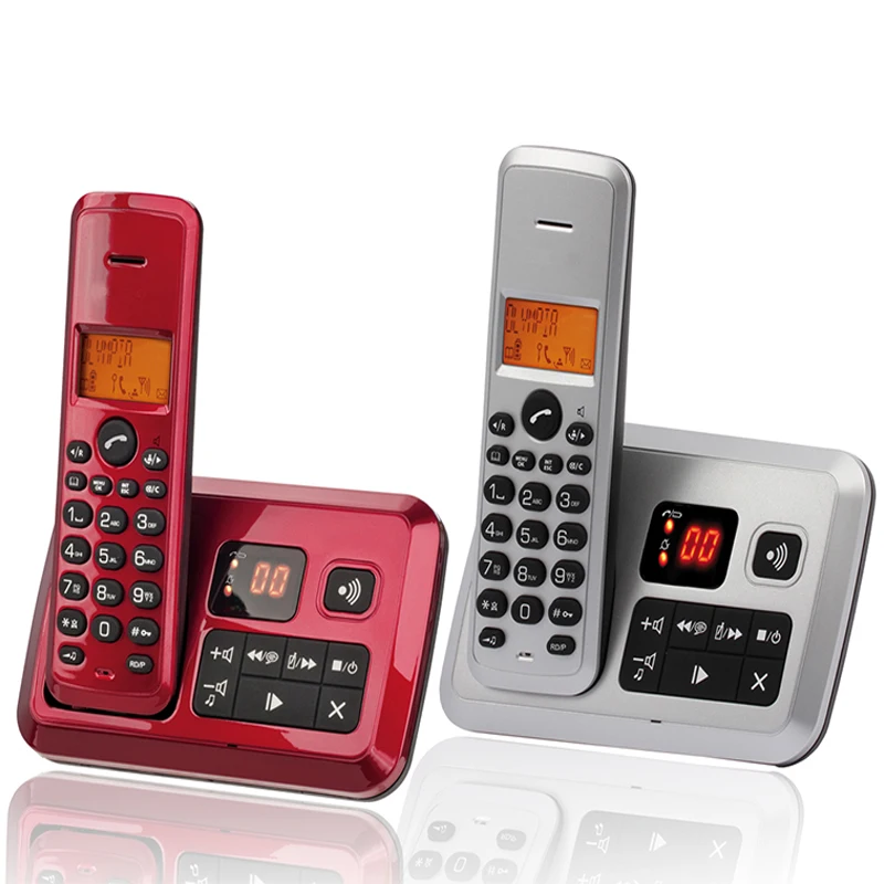 الملونة Id دعوة الجواب نظام هاتف لاسلكي رقمي الهاتف للمنزل مكتب الأعمال اللاسلكية الهاتف Telefone سيم قوة المراقبة الدولية