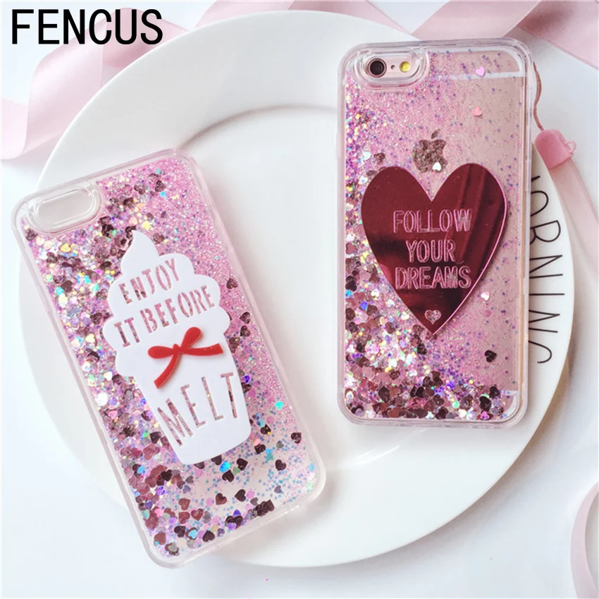 Luxury Dynamic sparkling Liquid Glitter Sand Quicksand Phone Case Cover
