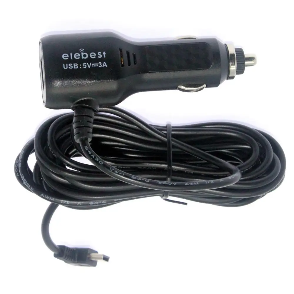 Вход DC 8 V 36 Полный Объем 5 3A 11 FT изогнутое мини USB Автомобильное зарядное