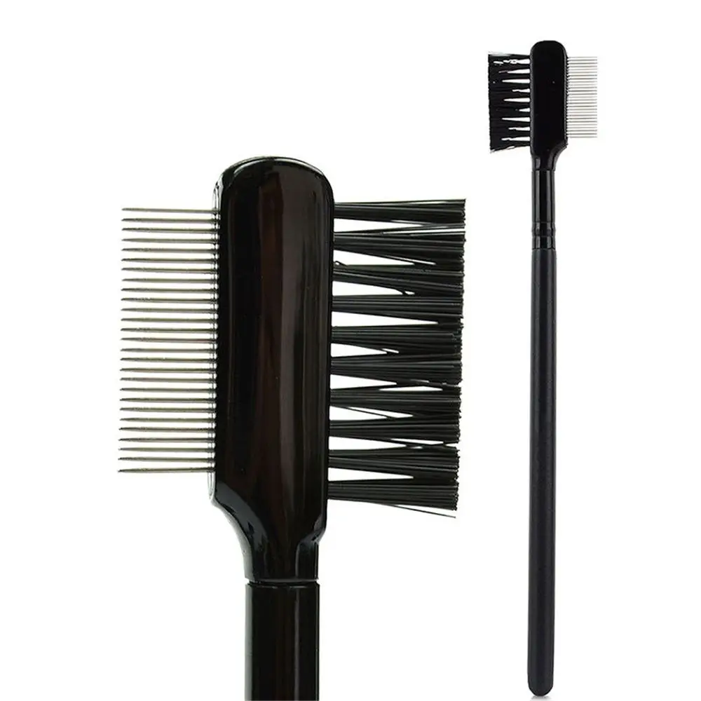 

2 in1 Eyelash Comb Beauty Black Dual Purpose Eyelash Eyebrow Brush Comb Professional Eye Makeup Tool Cosmetic Accessories