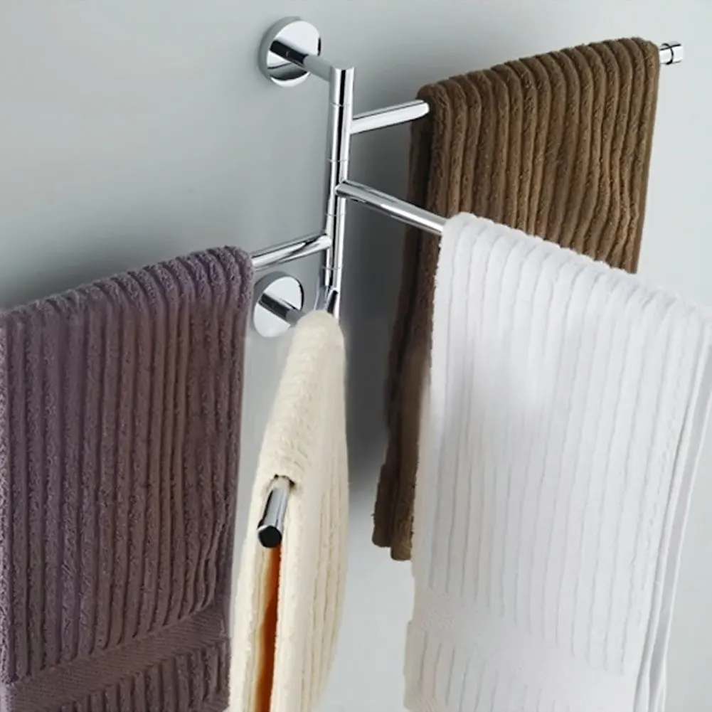 

New 4 Layers Stainless Steel Bathroom Towel Rack Holder Polished Rack Holder Hardware Accessory Bathroom