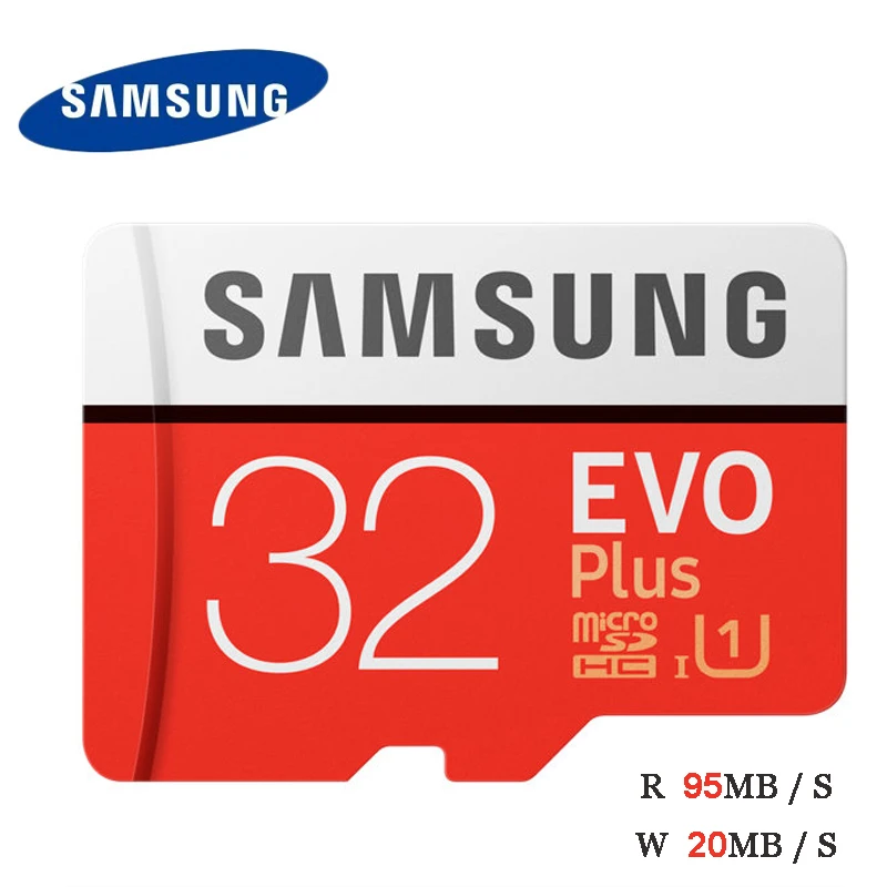  SAMSUNG EVO Plus Memory Card Class10 64GB 128GB 256GB SDXC U3 Micro SD TF Cards 32GB SDHC U1 Trans 