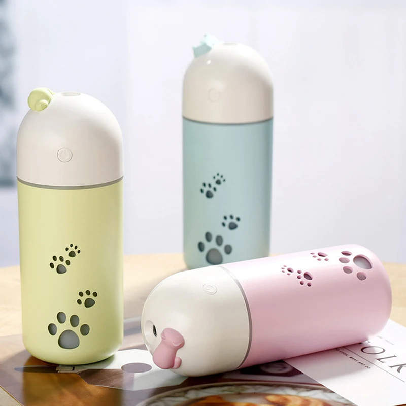 

Cartoon Cup Air Humidifiers Colorful Night Light Timing Office & Home & Car Water Diffuser USB Interface Electric Humidifier