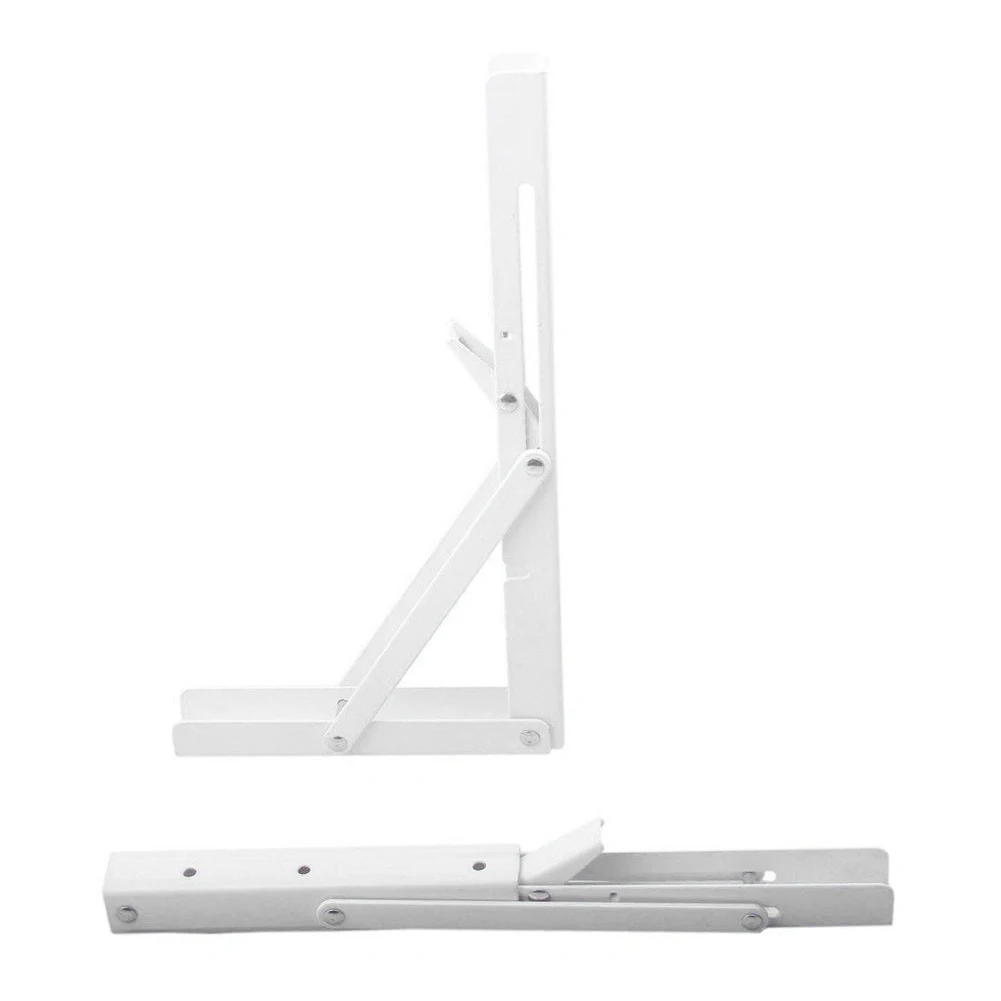 

2 Pieces Stainless Steel Table Bracket Wall Mounted Folding Shelf Bench Seat Bracket MDJ998