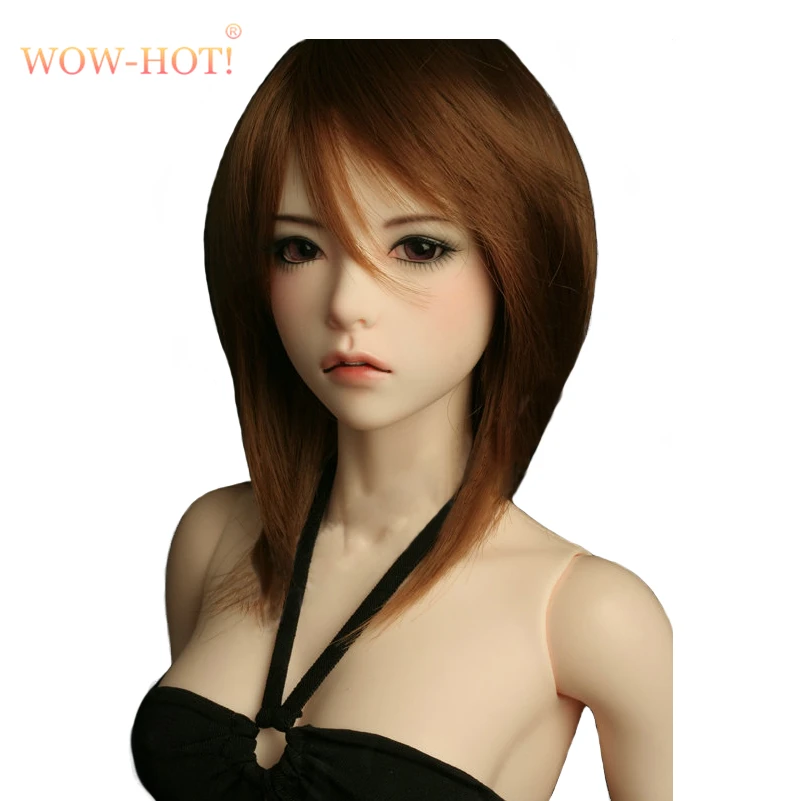 WOWHOT 1/4 1/3 Bjd SD кукольный парик для кукол, высокотемпературная проволока, Короткие прямые синтетические сексуальные кукольные волосы, аксессуары для кукол