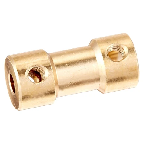 WSFS Hot RC Airplane 3mm to 5mm Brass Motor Coupling Shaft Coupler Connector title=