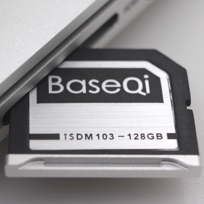 

BaseQi Aluminum Mini Drive 128GB SD Card For Dell XPS 15" (9560/9570)Ninja Stealth Drive Memory Card