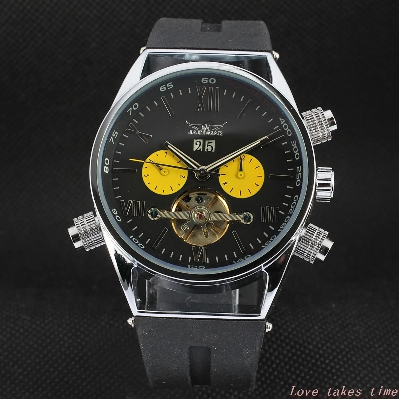 

New Men Sports Watches Automatic Mechanical Wrist Watches Luxury Top JARAGAR Automatic Flying Tourbillon Watches
