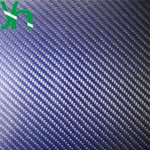Синий и черный PU/TPU покрытый 3K углеродного волокна Ткань Кожа, 1 м ширина, ручная сумка, кошелек, рюкзак