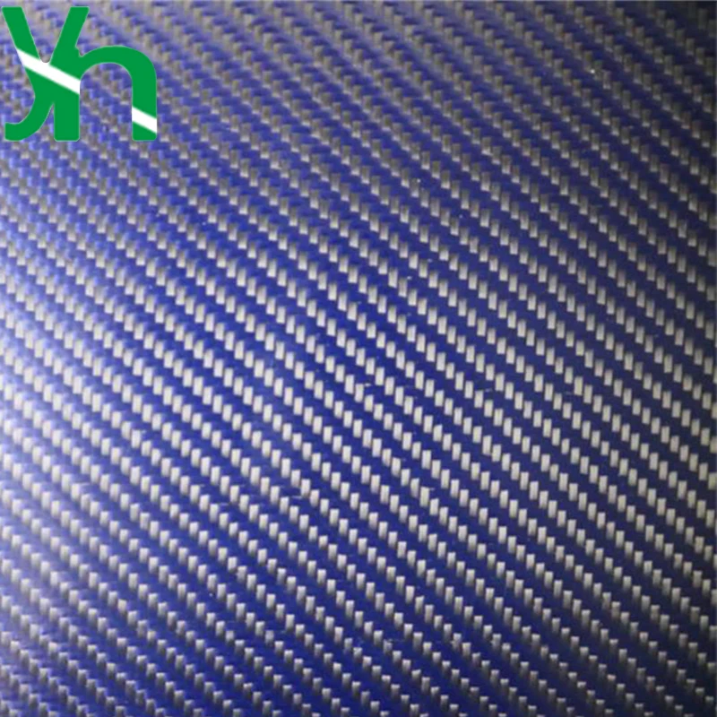 

Blue and Black PU/TPU Coated 3K Carbon Fiber Cloth Leather, 1 m Width, Self-made Handbag, Wallet, Backpack,