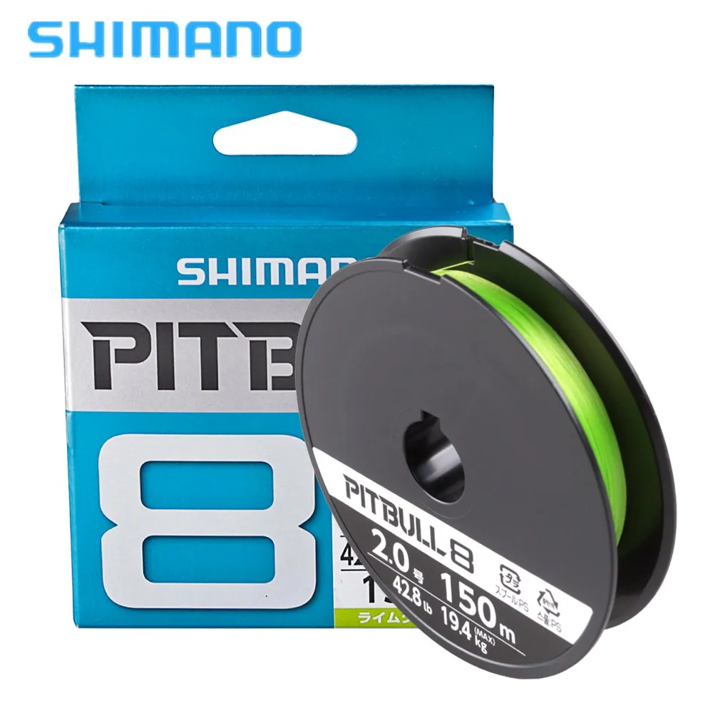 

100% SHIMANO 150m 8 Strands Braided Fishing Line 0.6# 0.8# 1.0# 1.2# 1.5# 2.0# Green PE Line Low Elongation Made in Japan