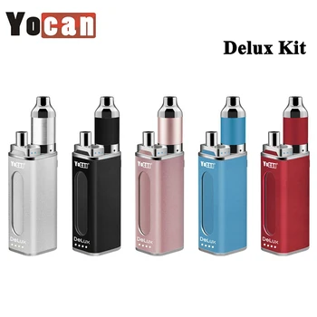 

New Yocan Delux Kit 1500mah battery Delux with 450mah Mini Box MOD E Cigarette Vape with Power bank Function QDC Technology