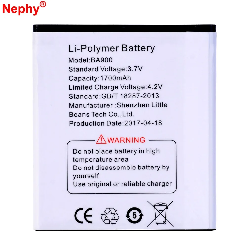 

Original Nephy Battery BA900 For Sony Xperia TX GX LT29i J ST26i Sh36 L C2105 C2104 E1 M C2004 C2005 C1904 C1905 High Quality